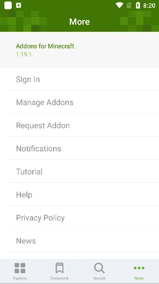 Addons�����ֻ���v1.20.6 �ֻ���